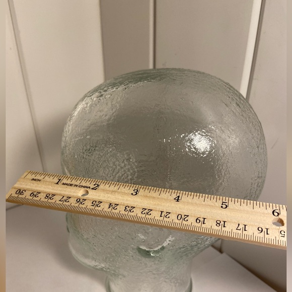 Vintage glass human mannequin Head sculpture head figure wig hat display 60s 70s - Picture 12 of 16